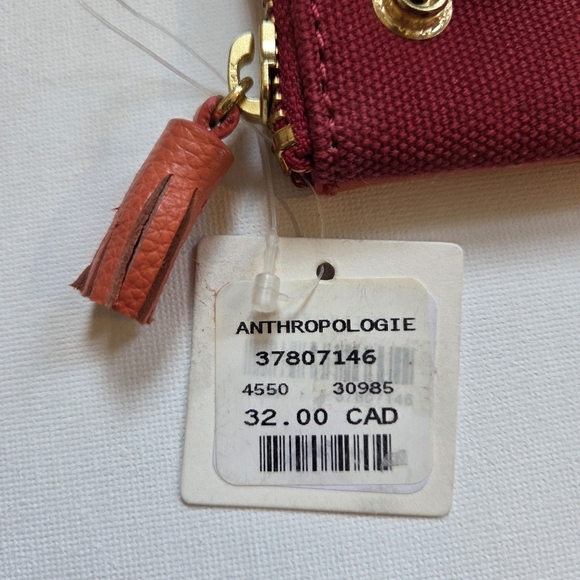 NWT Anthropologie Je Ne Sais Quoi Leather Idiom Pencil Pouch- Rose - Picture 2 of 7